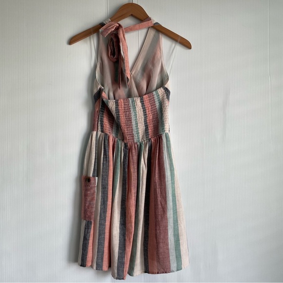American Eagle Outfitters Striped Mini Dress - Pink, Cream, Green - Picture 12 of 12